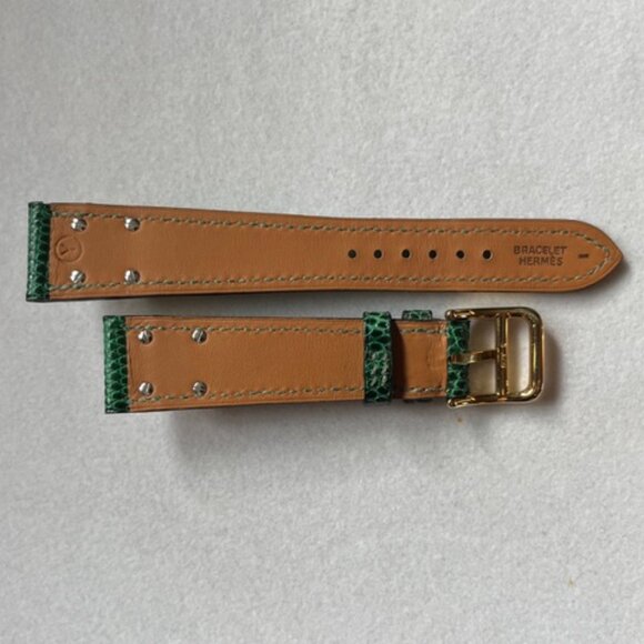 Green Hermes Medor Watch band - Picture 2 of 5